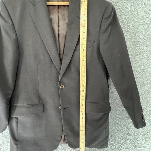 JOHN VARVATOS Mens‎ 40R 2-Button Brown Sports Coat Single Needle Premium Tailor - Picture 9 of 12